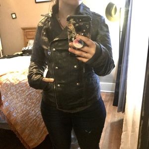 Guess medium leather jacket